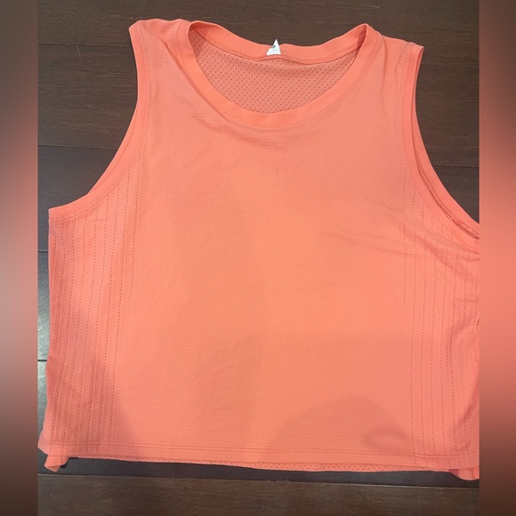 lululemon athletica Tops - guc lululemon train to be Coral/orange Sleeveless Women's tank Top 12 sold out